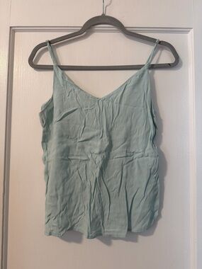 Womens Light Blue V-Neck Cami Tank Top